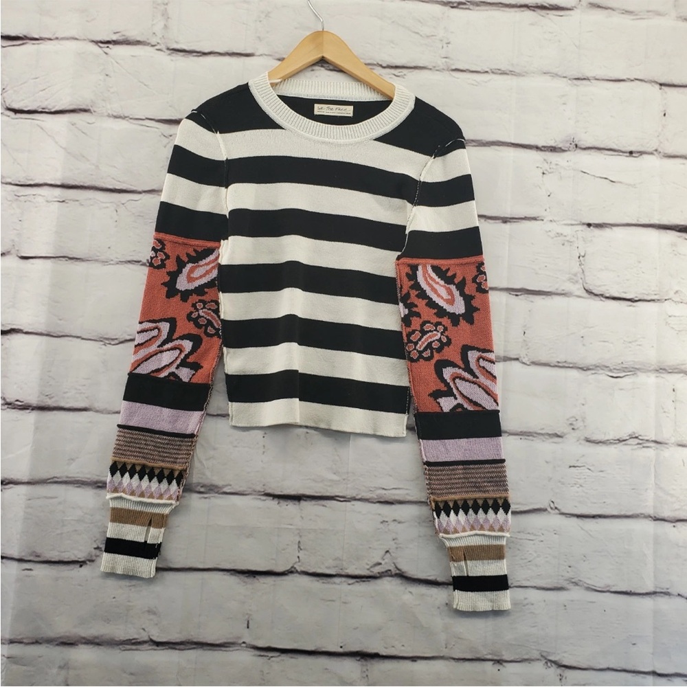 We the free people vintage cuffs rush sweater top size medium - Picture 4 of 10